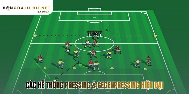 Xu hướng chiến thuật bóng đá hiện đại nhấn mạnh pressing tấn công